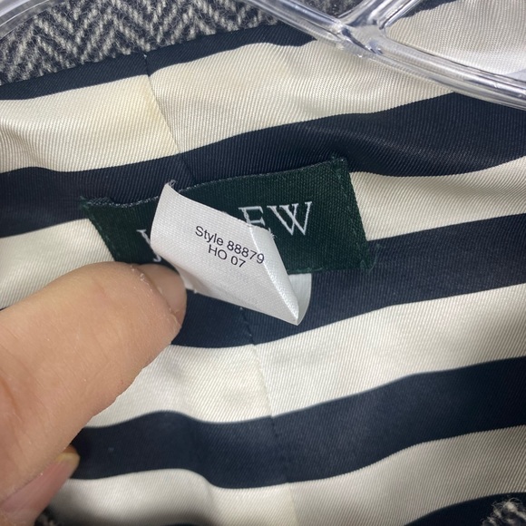 J. Crew Tweed Wool Jacket Size 8 - Picture 4 of 8